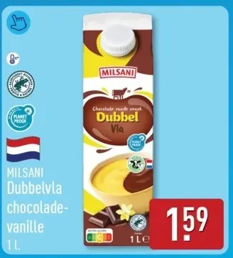 Aanbieding: Dubbelvla chocolade-vanille
