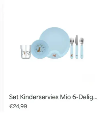 Aanbieding: Set Kinderservies Mio