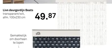 Aanbieding: Livn deurgordijn Beats