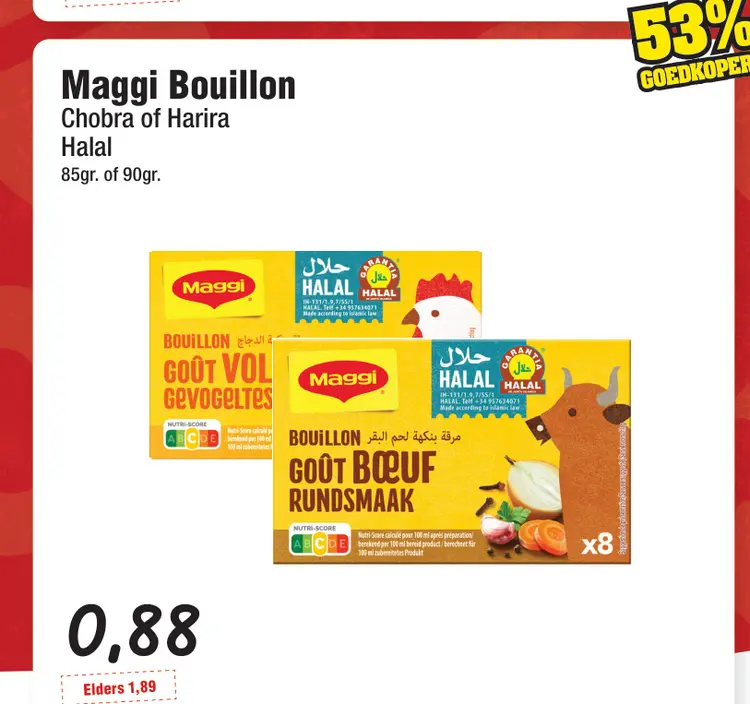 Aanbieding: Maggi Bouillon Chobra of Harira Halal