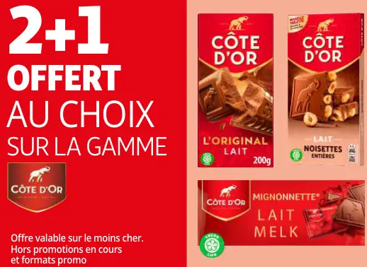Promotie: La gamme Côte d'Or