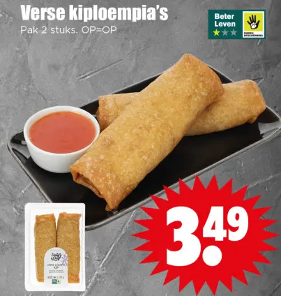 Aanbieding: Verse kiploempia's