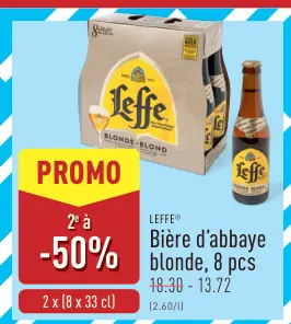 Offre: Bière d'abbaye blonde