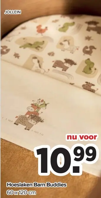 Promotie: Hoeslaken Barn Buddies