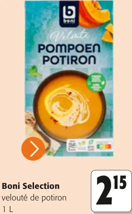 Offre: Velouté de potiron