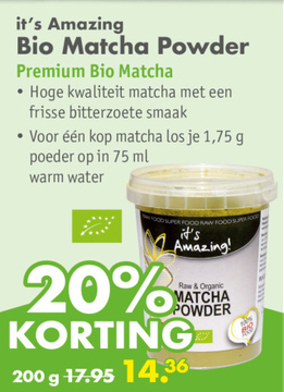 Aanbieding: Bio Matcha Powder Premium Bio Matcha