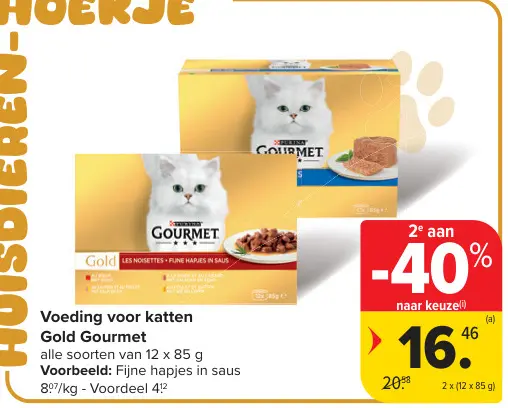 Promotie: Voeding voor katten Gold Gourmet