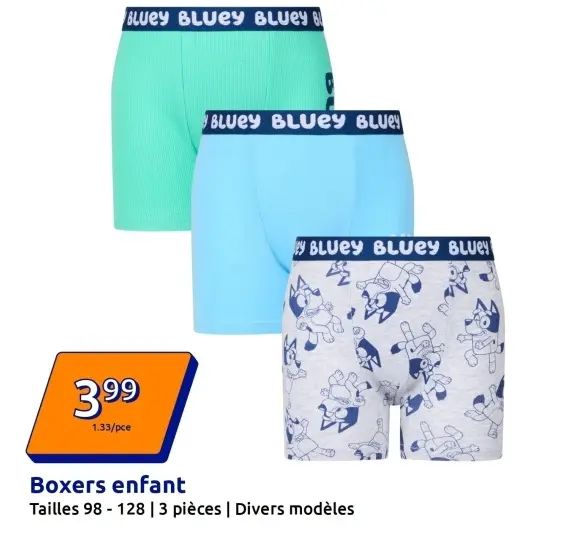 Offre: Boxers enfant