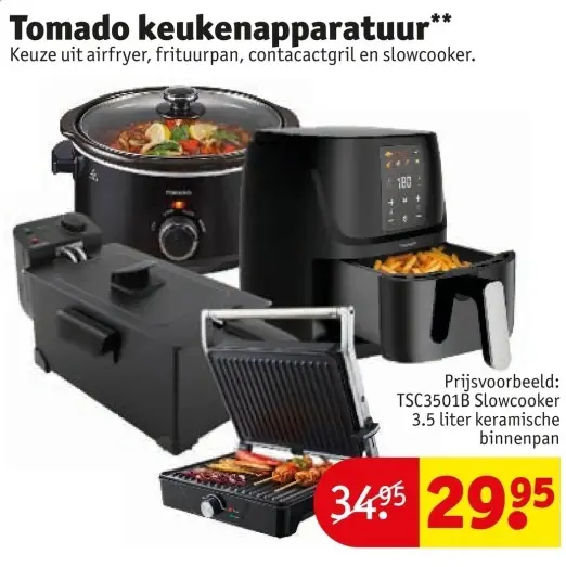 Aanbieding: Tomado keukenapparatuur
