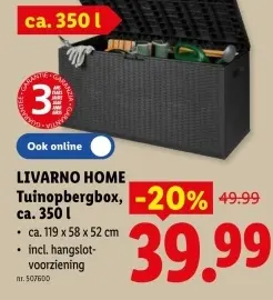 Promotie: Tuinopbergbox