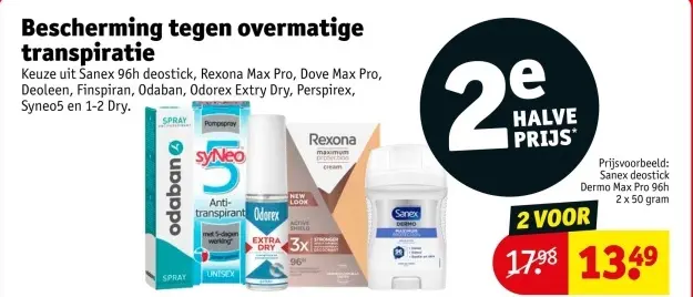 Aanbieding: Sanex deostick Dermo Max Pro 96h