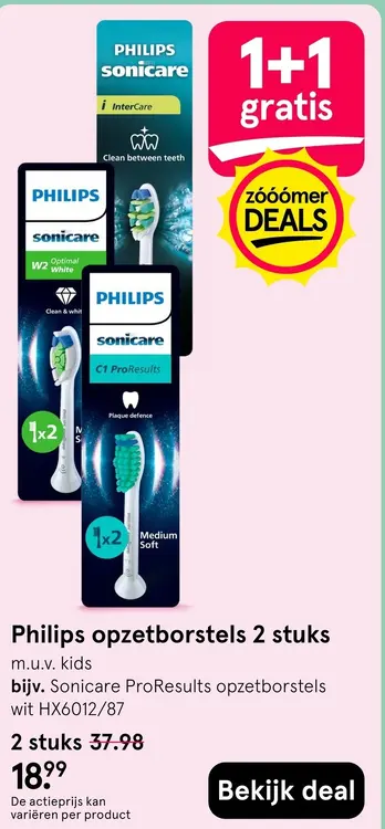 Aanbieding: Philips opzetborstels