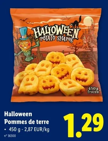 Offre: Halloween Pommes de terre