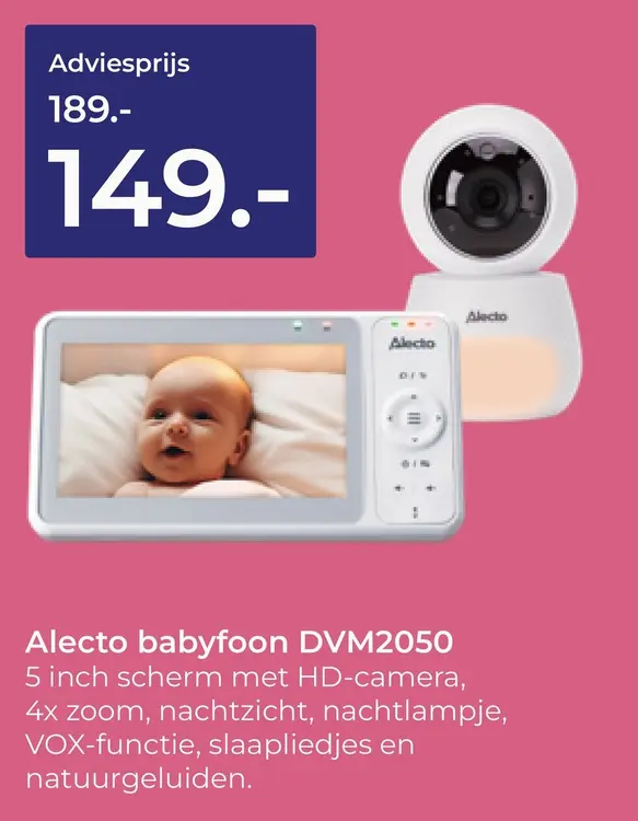 Aanbieding: Babyfoon DVM2050