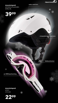 Aanbieding: Mountain Peak skihelm wit