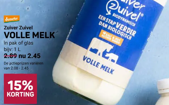 Aanbieding: Volle melk