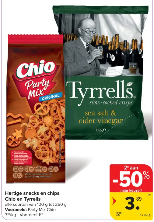 Promotie: Hartige snacks en chips