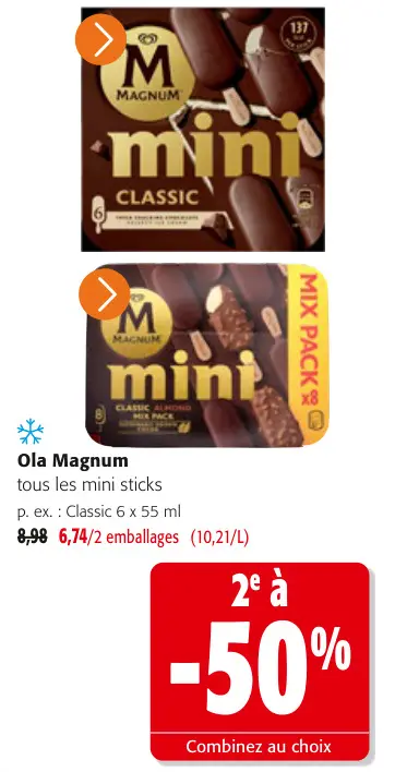 Offre: Magnum mini sticks