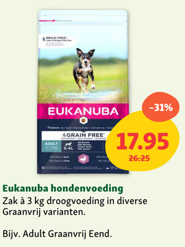 Aanbieding: Eukanuba hondenvoeding