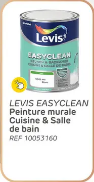 Offre: Peinture murale levis easyclean cuisine&salle de bain blanc 1l