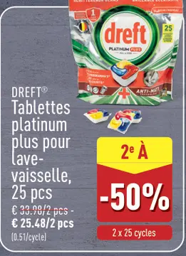 Offre: DREFT® Tablettes platinum plus pour lave-vais
