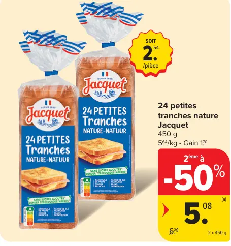 Offre: 24 petites tranches nature