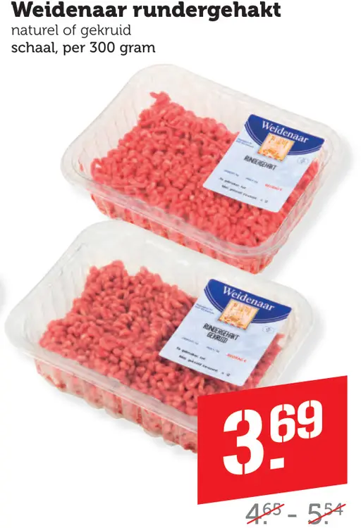 Aanbieding: Weidenaar rundergehakt