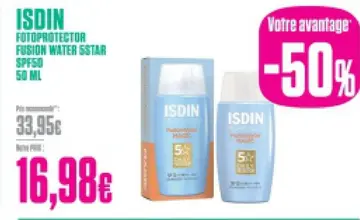Offre: Fotoprotector fusion water sstar