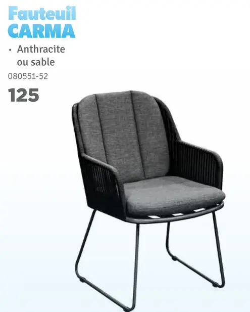 Offre: Fauteuil CARMA