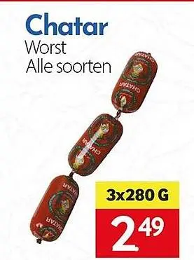 Aanbieding: Chatar Worst