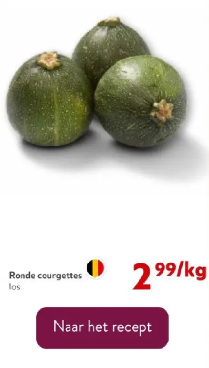 Promotie: Ronde courgettes