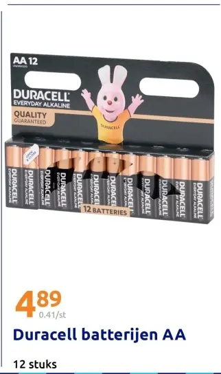Aanbieding: Duracell batterijen AA