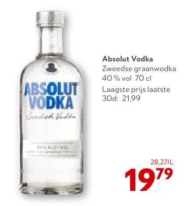 Promotie: Absolut Vodka