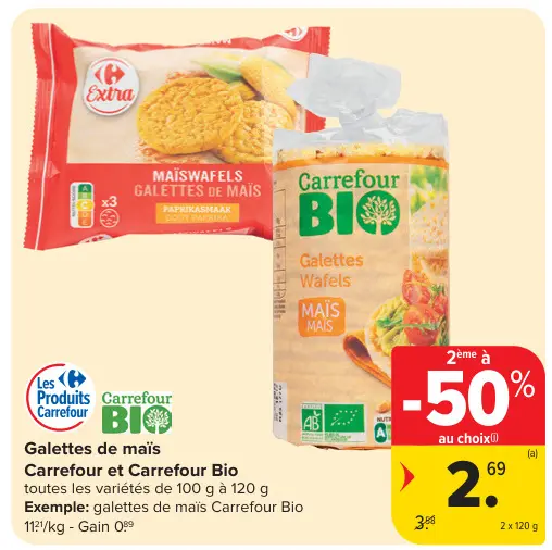 Offre: Galettes de maïs