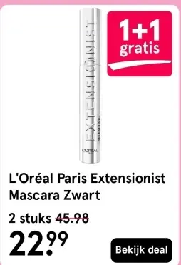 Aanbieding: Extensionist Mascara Zwart