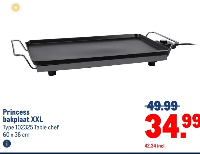 Aanbieding: bakplaat XXL
