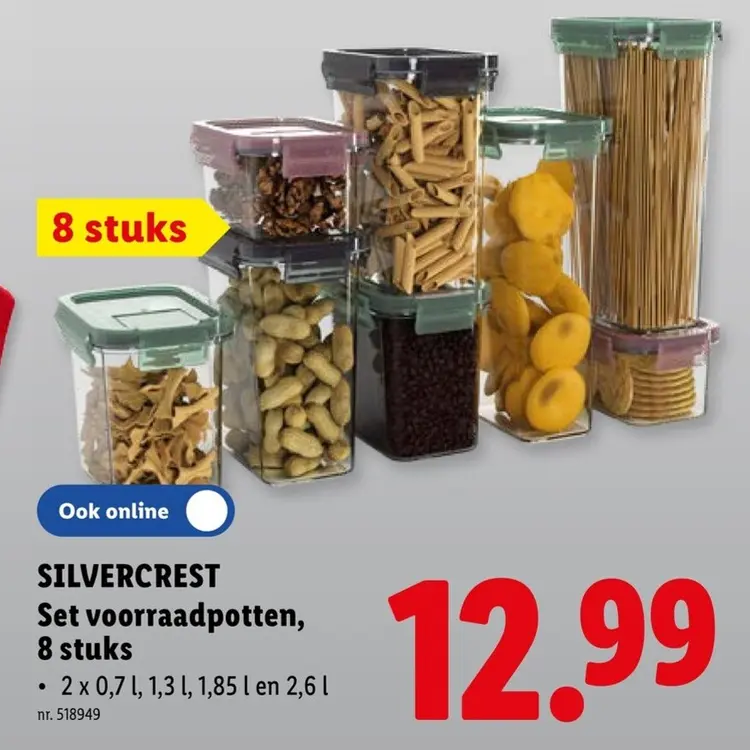 Promotie: Set voorraadpotten