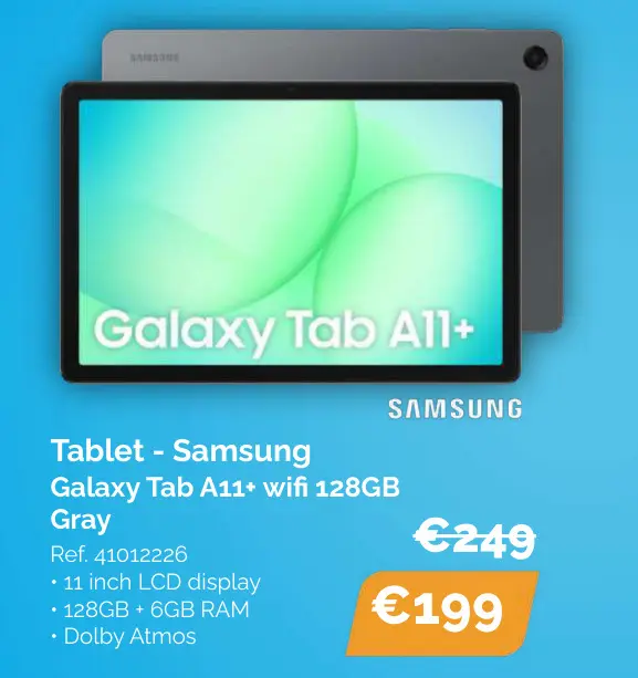 Promotie: Tablet - Samsung Galaxy Tab A11+ wifi 128GB G
