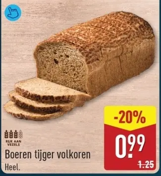 Aanbieding: Boeren tijger volkoren