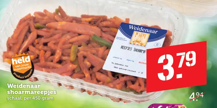 Aanbieding: Weidenaar shoarmareepjes
