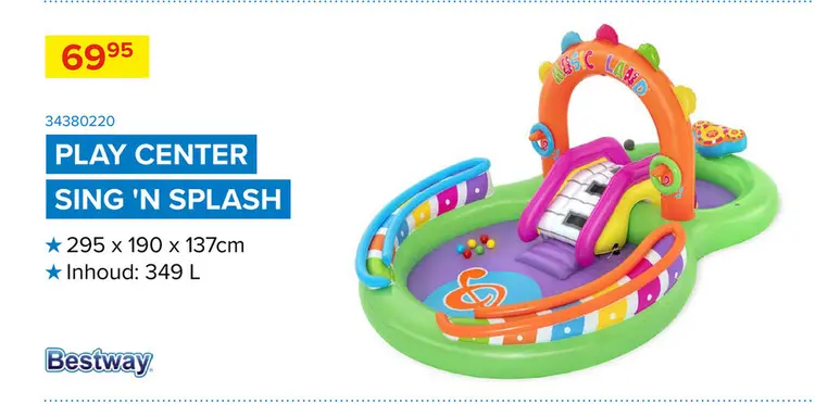 Promotie: Play center sing 'n splash