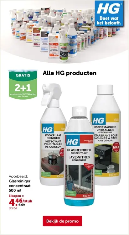 Promotie: Glasreiniger concentraat