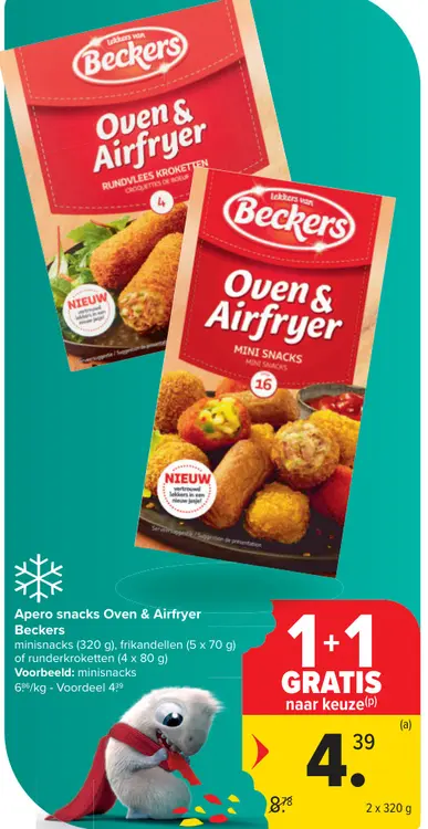 Promotie: Apero snacks Oven & Airfryer