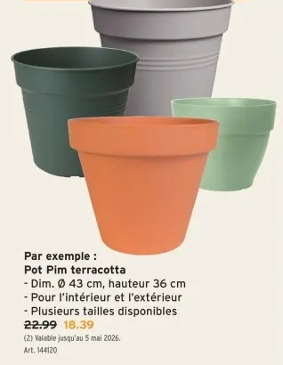 Offre: Pot Pim terracotta