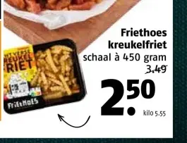 Aanbieding: Friethoes kreukelfriet