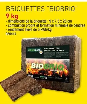 Offre: Briquettes "BIOBRIQ"