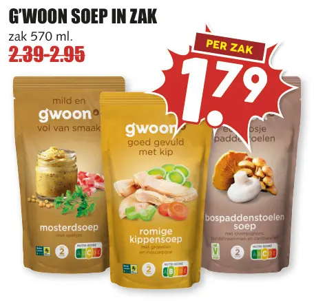 Aanbieding: Soep in zak