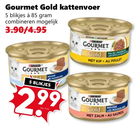 Aanbieding: Gourmet Gold kattenvoer