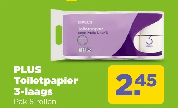 Aanbieding: PLUS Toiletpapier 3-laags