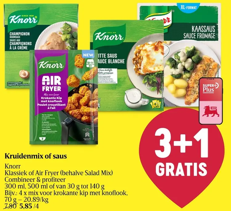 Promotie: Kruidenmix of saus